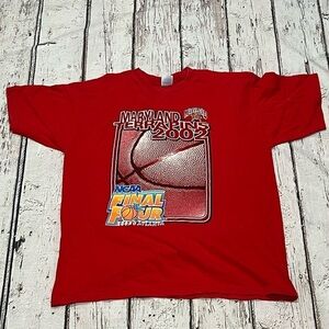 University of Maryland Terrapins 2002 Final Four Basketball NCAA Tee Tshirt